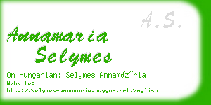 annamaria selymes business card